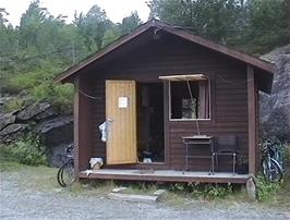 Our cabin at Hellesylt youth hostel